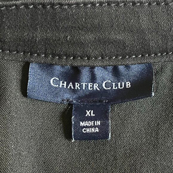 Charter Club Jacket Jean Jacket Black Jean Jacket Size XL - Picture 4 of 5